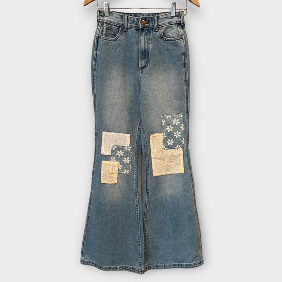 Billabong x Wrangler Patch Flare Jeans Size 25 - Picture 4 of 14